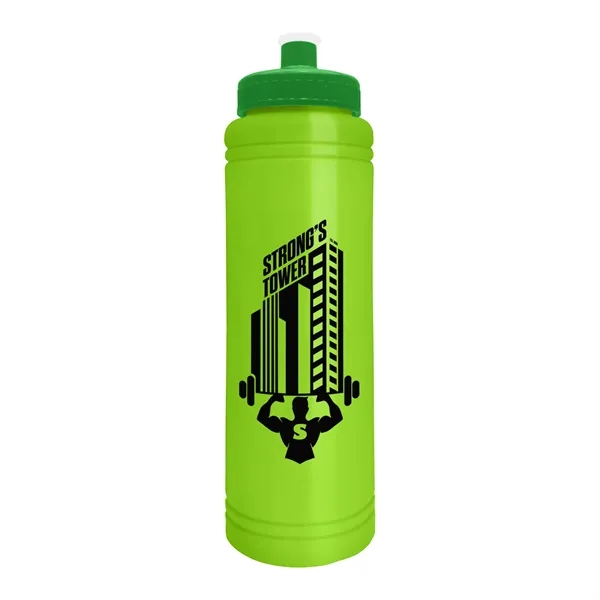 Lime Green color option for Garyline® Slim Line Bottle With Push Pull Lid   25 Oz.