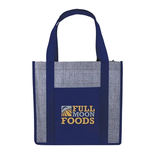 Photo of Good Value™ Laminated Heathered Non Woven Grocery Tote