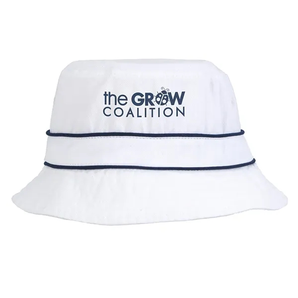 White color option for Cotton Bucket Hat With Trim