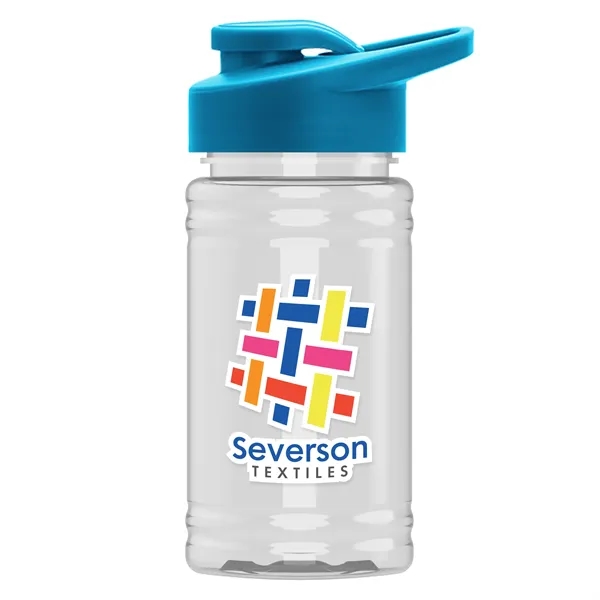 Cyan color option for Garyline® Mini Bottle With Drink Thru Lid   16 Oz.