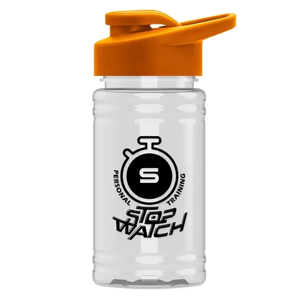 Orange color option for Garyline® Mini Bottle With Drink Thru Lid   16 Oz.