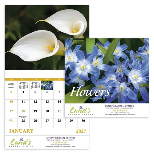 Photo of Good Value™ Flowers   Stapled Calendar