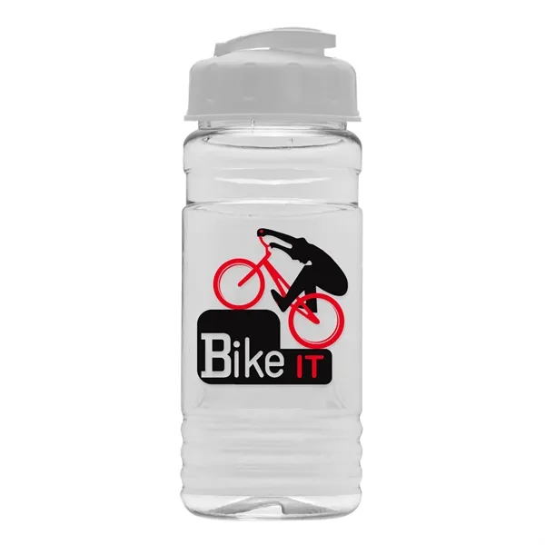 White color option for Garyline® Clear Bottle With Flip Top Lid   20 Oz.