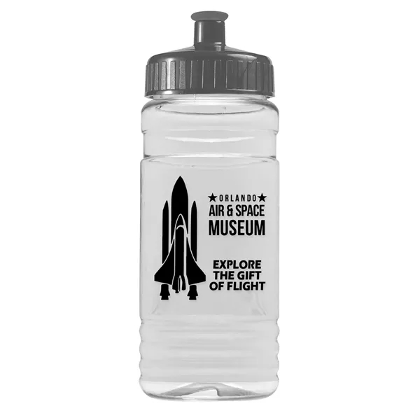 Gray color option for Garyline® Clear Bottle With Push Pull Lid   20 Oz.