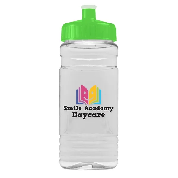 Lime Green color option for Garyline® Clear Bottle With Push Pull Lid   20 Oz.