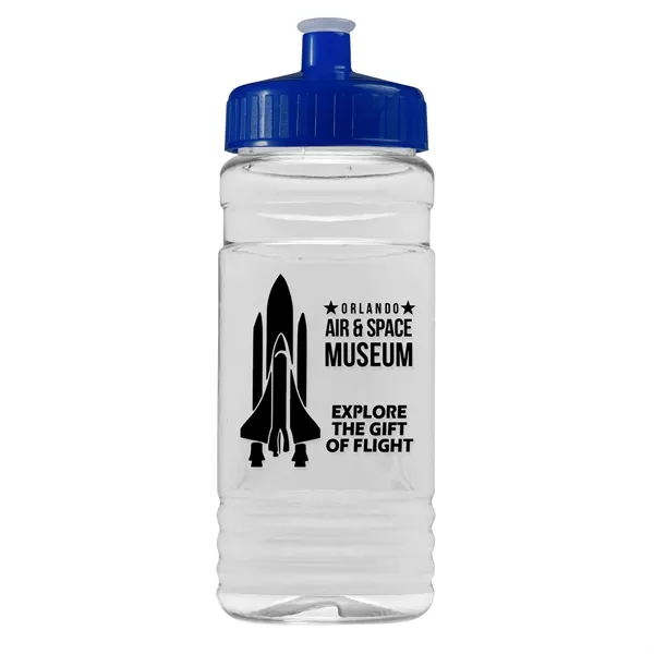 Navy Blue color option for Garyline® Clear Bottle With Push Pull Lid   20 Oz.
