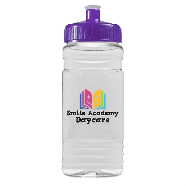Violet color option for Garyline® Clear Bottle With Push Pull Lid   20 Oz.