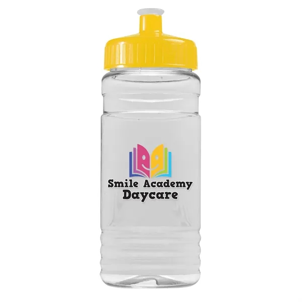 Yellow color option for Garyline® Clear Bottle With Push Pull Lid   20 Oz.