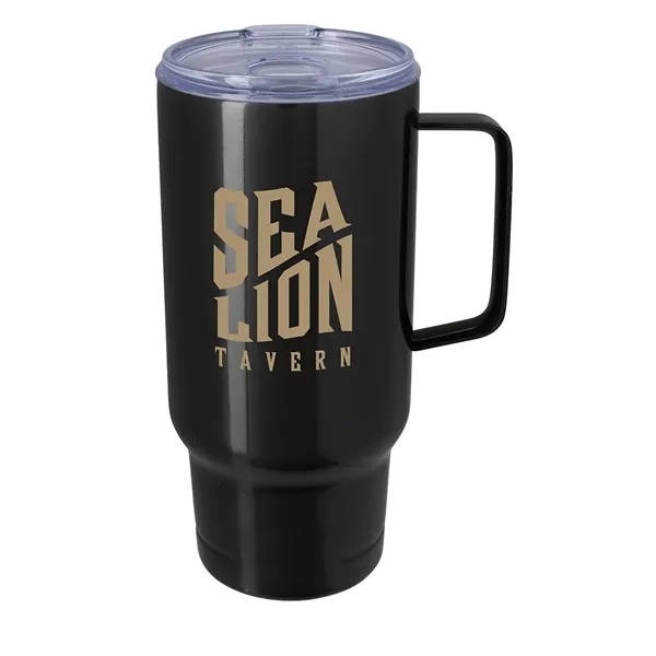 Black color option for Koozie® Handle Tumbler   30 Oz