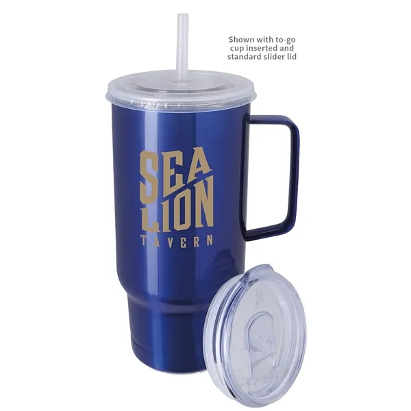 Royal color option for Koozie® Handle Tumbler   30 Oz