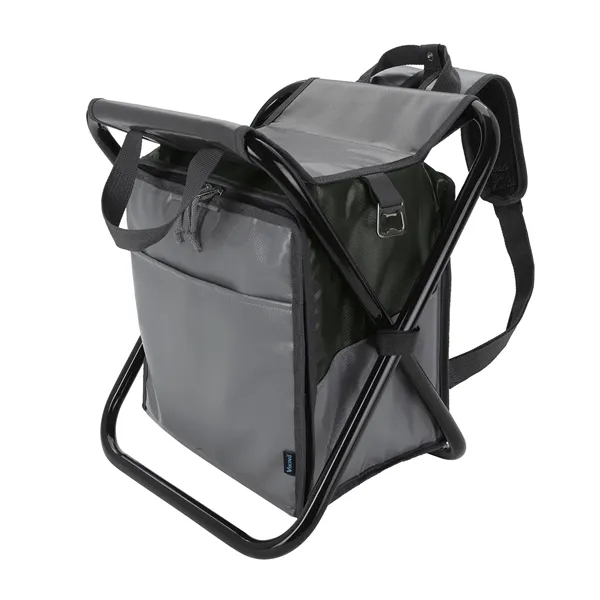 Charcoal/Cool Gray 9 color option for The Viking Collection® Tarpaulin Backpack Chair