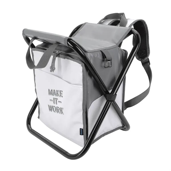 White/Cool Gray 9 color option for The Viking Collection® Tarpaulin Backpack Chair