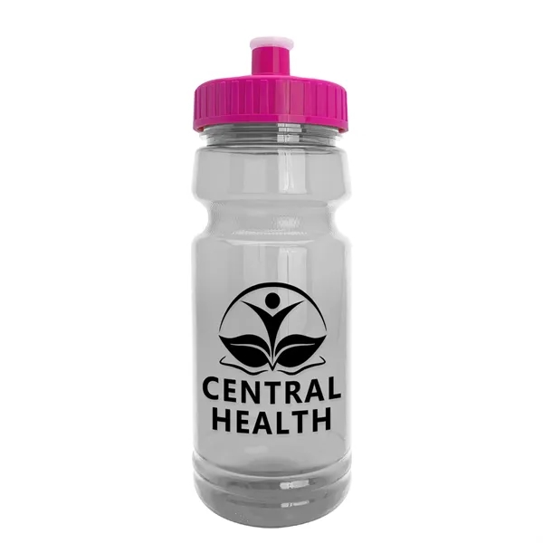 Hot Pink color option for Garyline® Trainer Clear Bottle With Push Pull Lid   24 Oz.