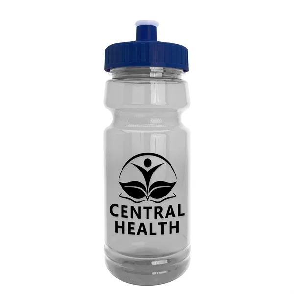 Navy Blue color option for Garyline® Trainer Clear Bottle With Push Pull Lid   24 Oz.
