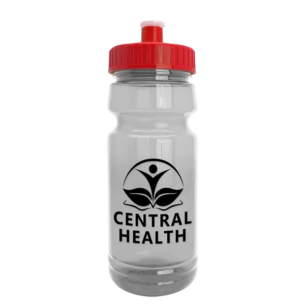 Red color option for Garyline® Trainer Clear Bottle With Push Pull Lid   24 Oz.