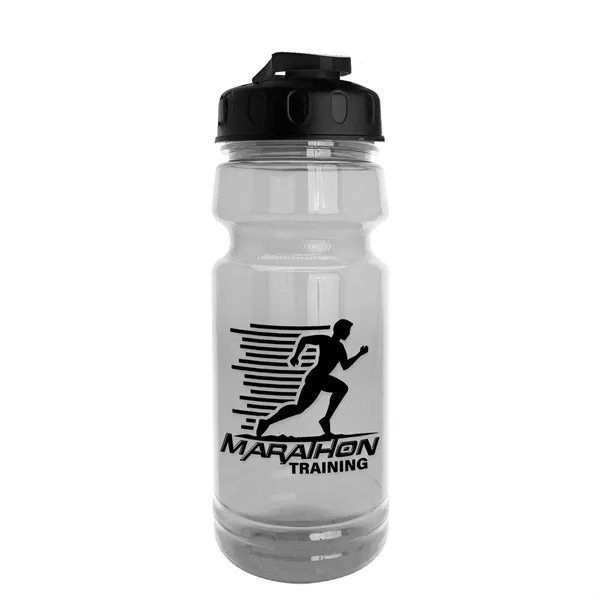 Black color option for Garyline® Trainer Clear Bottle With Flip Top Lid   24 Oz.