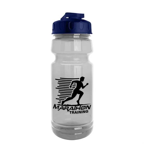 Navy Blue color option for Garyline® Trainer Clear Bottle With Flip Top Lid   24 Oz.