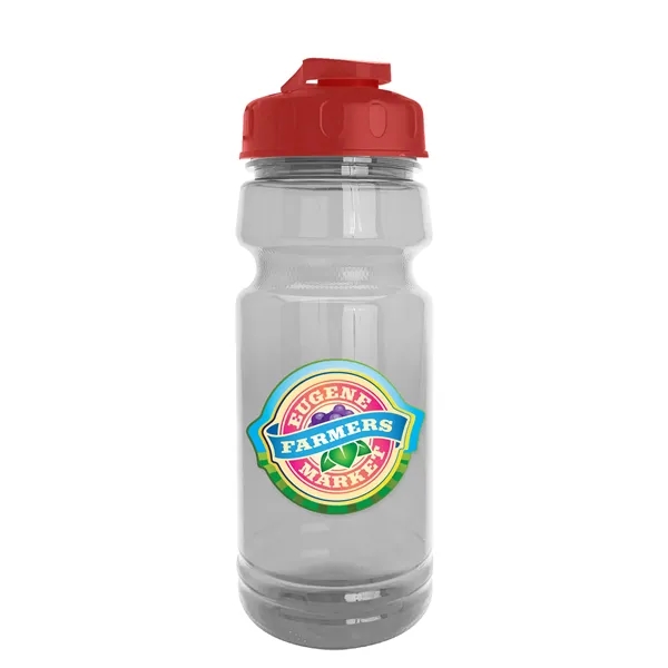 Red color option for Garyline® Trainer Clear Bottle With Flip Top Lid   24 Oz.