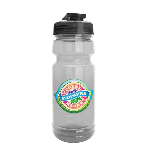 Smoke color option for Garyline® Trainer Clear Bottle With Flip Top Lid   24 Oz.