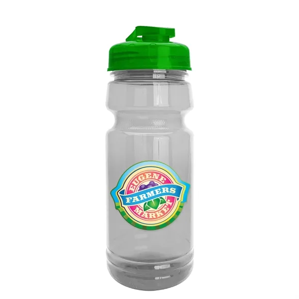 Translucent Green color option for Garyline® Trainer Clear Bottle With Flip Top Lid   24 Oz.