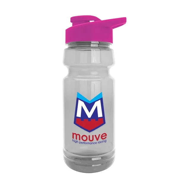 Hot Pink color option for Garyline® Trainer Clear Bottle With Drink Thru Lid   24 Oz.