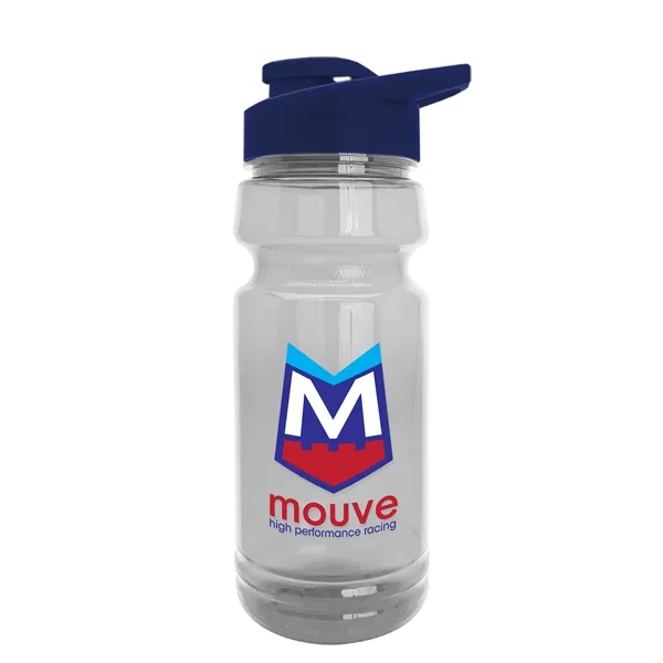 Navy Blue color option for Garyline® Trainer Clear Bottle With Drink Thru Lid   24 Oz.