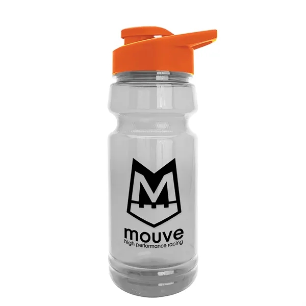 Orange color option for Garyline® Trainer Clear Bottle With Drink Thru Lid   24 Oz.