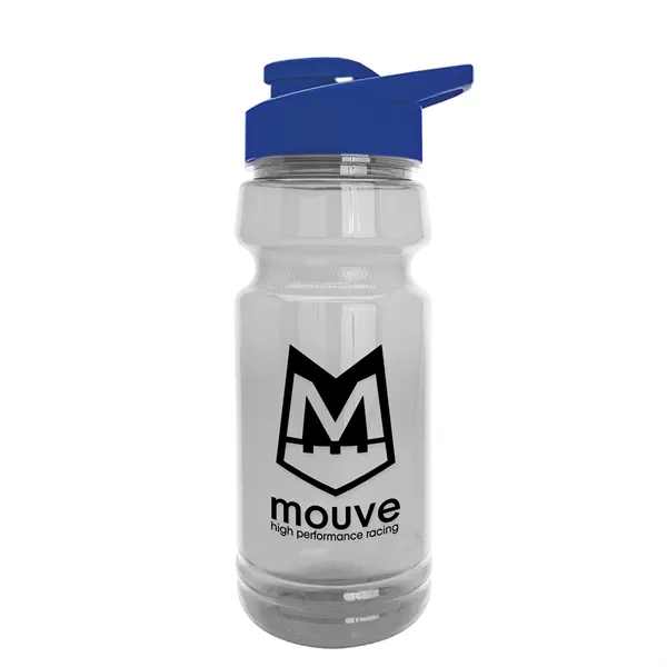 Royal Blue color option for Garyline® Trainer Clear Bottle With Drink Thru Lid   24 Oz.