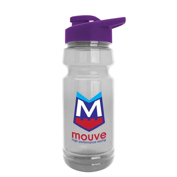 Violet color option for Garyline® Trainer Clear Bottle With Drink Thru Lid   24 Oz.