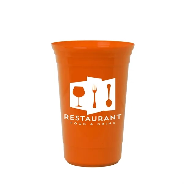Orange color option for Garyline® Cups On The Go Game Cup   20 Oz.