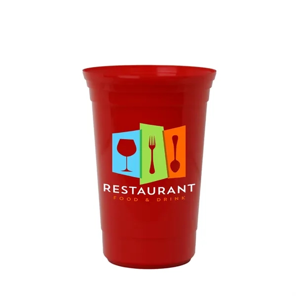 Red color option for Garyline® Cups On The Go Game Cup   20 Oz.