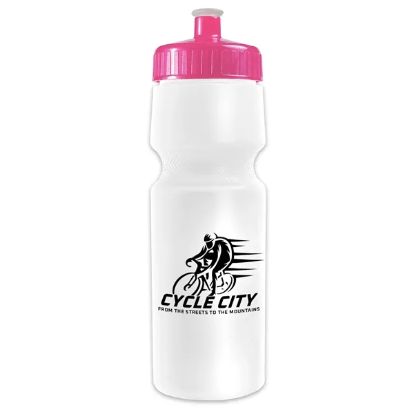 White color option for Garyline® Tour Recycled Bike Bottle With Push Pull Lid   ...