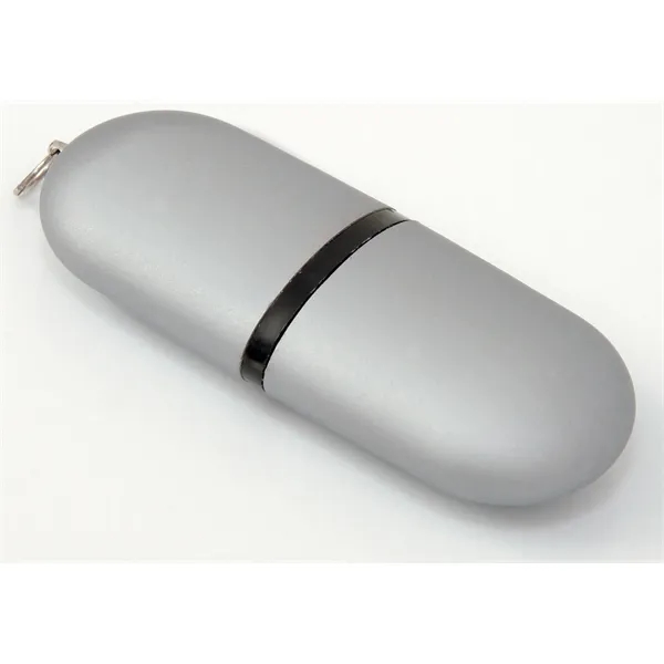 Silver color option for Universal Source® 2 Gb Oval Usb 2.0 Flash Drive