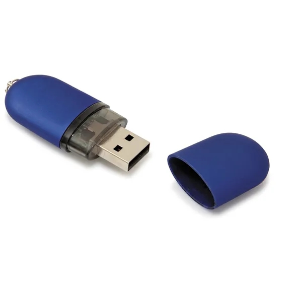 Blue color option for Universal Source® 16 Gb Oval Usb 2.0 Flash Drive