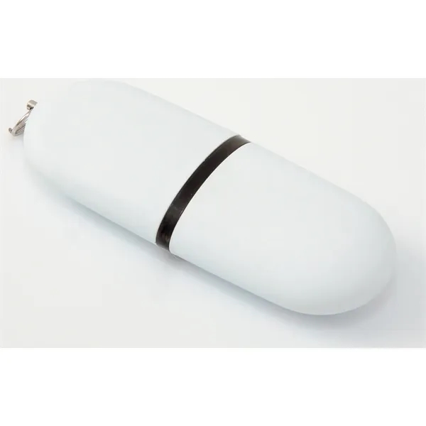 White color option for Universal Source® 16 Gb Oval Usb 2.0 Flash Drive