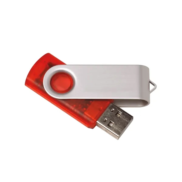 Translucent Red color option for Universal Source® 4 Gb Translucent Folding Usb 2.0 Flash ...