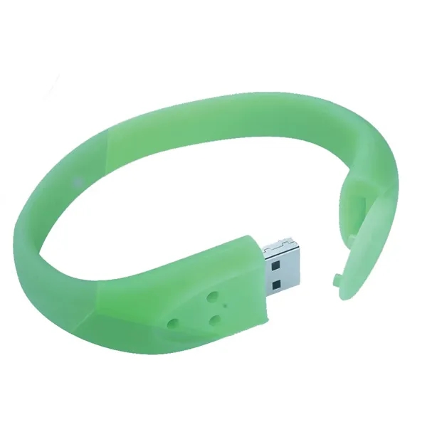 Green color option for Universal Source® 2 Gb Wrist Band Usb 2.0 Flash Drive