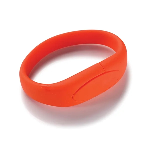 Orange color option for Universal Source® 8 Gb Wrist Band Usb 2.0 Flash Drive