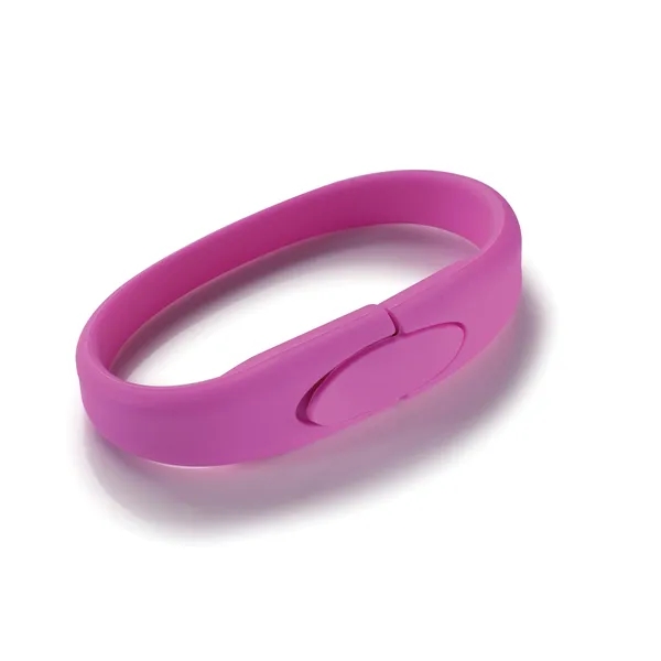 Pink color option for Universal Source® 8 Gb Wrist Band Usb 2.0 Flash Drive