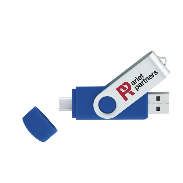 Blue color option for Universal Source® 64 Gb On The Go Usb 2.0 Flash Drive   T...