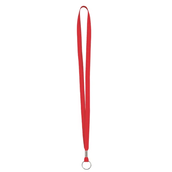 Red color option for Good Value™ 1/2" Rpet Fine Print Lanyard