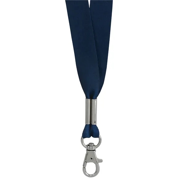 Blue color option for Good Value™ 3/4" Rpet Fine Print Lanyard