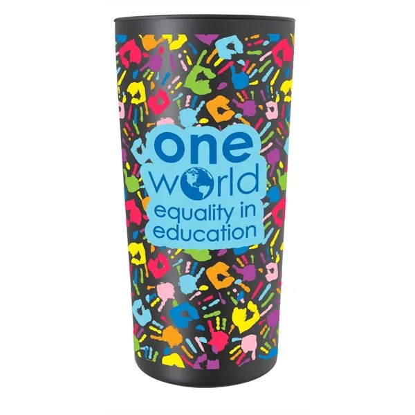 Black color option for Koozie® Recycled Tumbler   16 Oz.