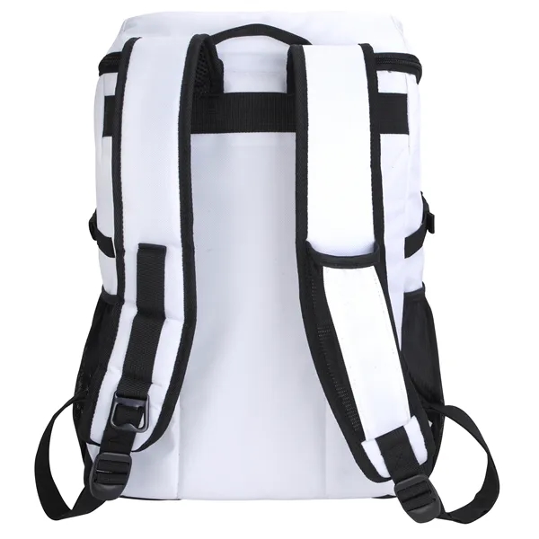 White color option for Koozie® Boho Rpet Cooler Backpack