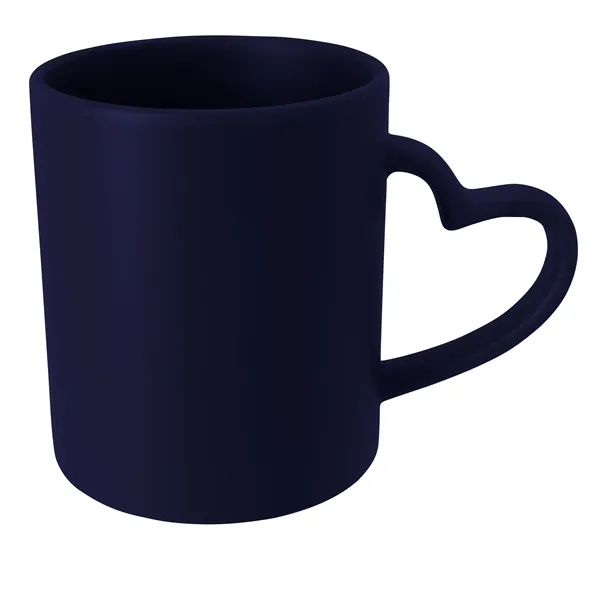 Matte Navy color option for Good Value™ Heart Mug   12 Oz.