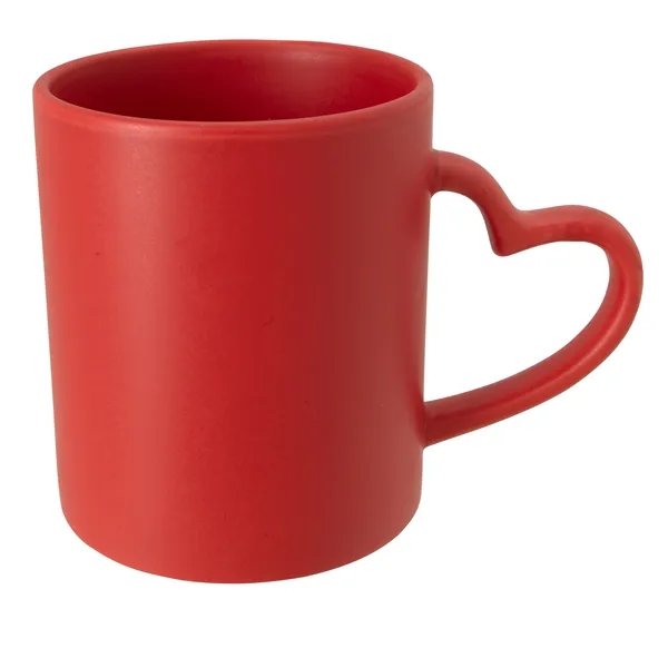 Matte Red color option for Good Value™ Heart Mug   12 Oz.