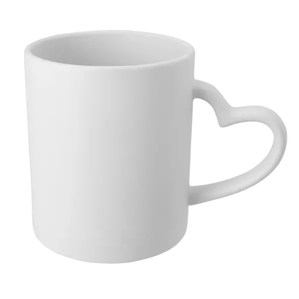 Matte White color option for Good Value™ Heart Mug   12 Oz.