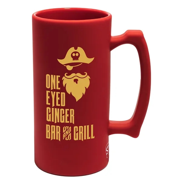 Classic Red color option for Silipint® Beer Stein   28 Oz.