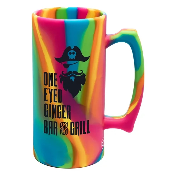 Hippie Hops color option for Silipint® Beer Stein   28 Oz.