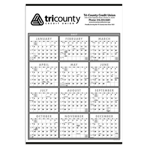 Photo of Triumph® Calendars Black & White Span A Year Non Laminate...